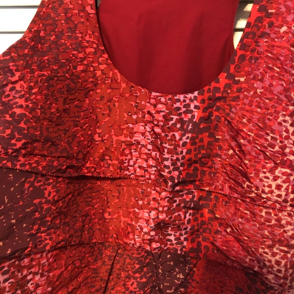 Martin + Osa Red Patterned Racerback Top - Picture 2 of 7